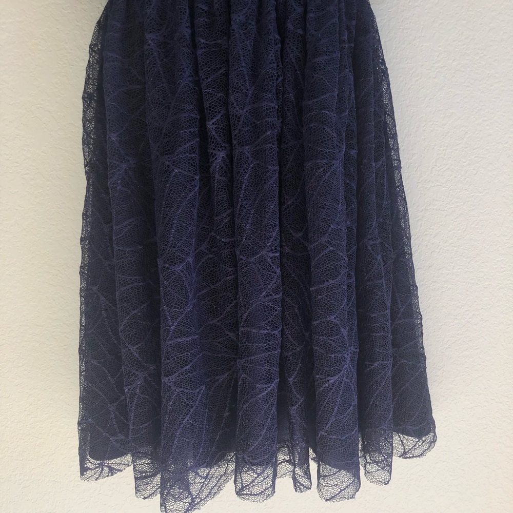 Monique Lhuillier Navy Bridesmaids Dress - Picture 6 of 8